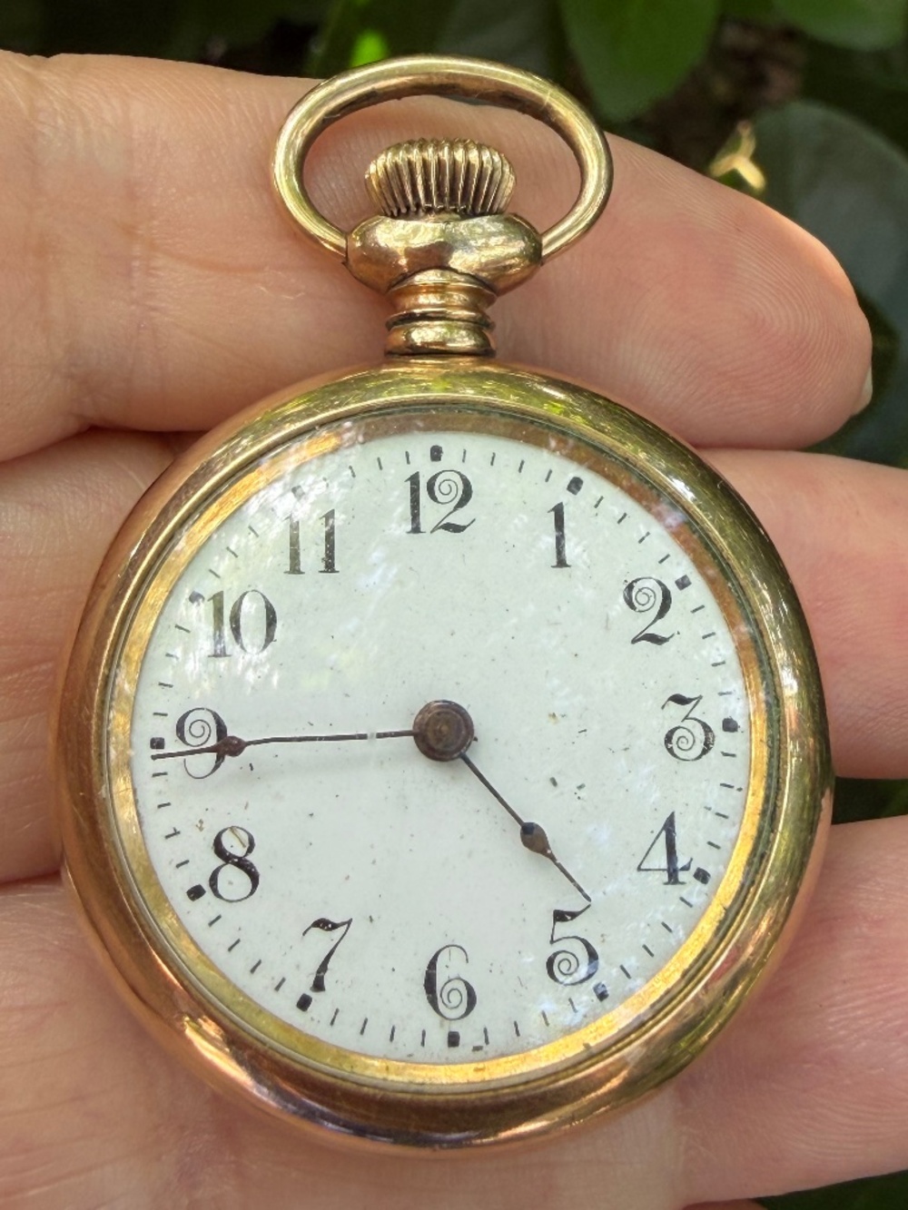 Antique New England Watch Company 10k Rose Gold Filled Mechanical Pocket Watch